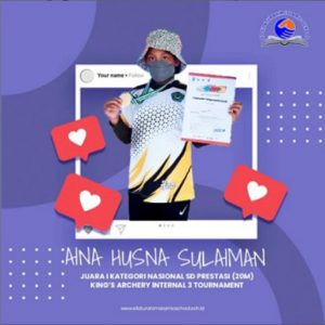 Juara 1 Lomba Archery Aina Husna Sulaiman