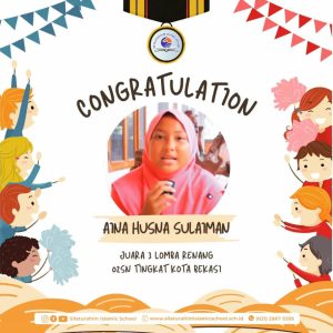 Juara Umum Lomba Panahan o2SN Kota Bekasi Aina Husna Sulaiman SD Silaturahim Islamic School